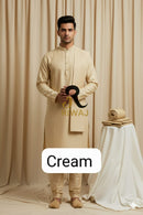 Charsadda Handmade Kadhar For Men 100% Pure Wool (Cream) Open Allowed