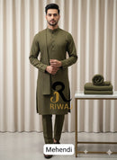 Charsadda Handmade Kadhar For Men 100% Pure Wool ( Mehndi   ) Open Allowed