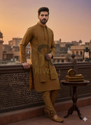 Charsadda Handmade Kadhar For Men 100% Pure Wool ( Camel ) Open Allowed