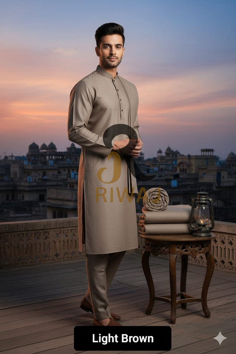 Charsadda Handmade Kadhar For Men 100% Pure Wool ( Light brown  ) Open Allowed